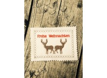 ITH Postkarte - Frohe Weihnachten Hirsche